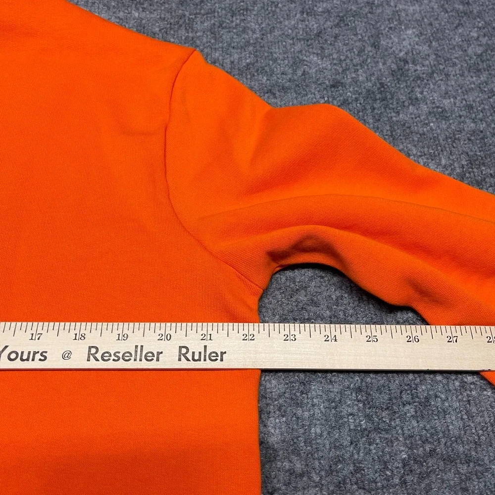 Polo Ralph Lauren Hoodie Mens Medium Orange Expedition Spellout Logo Embroidered